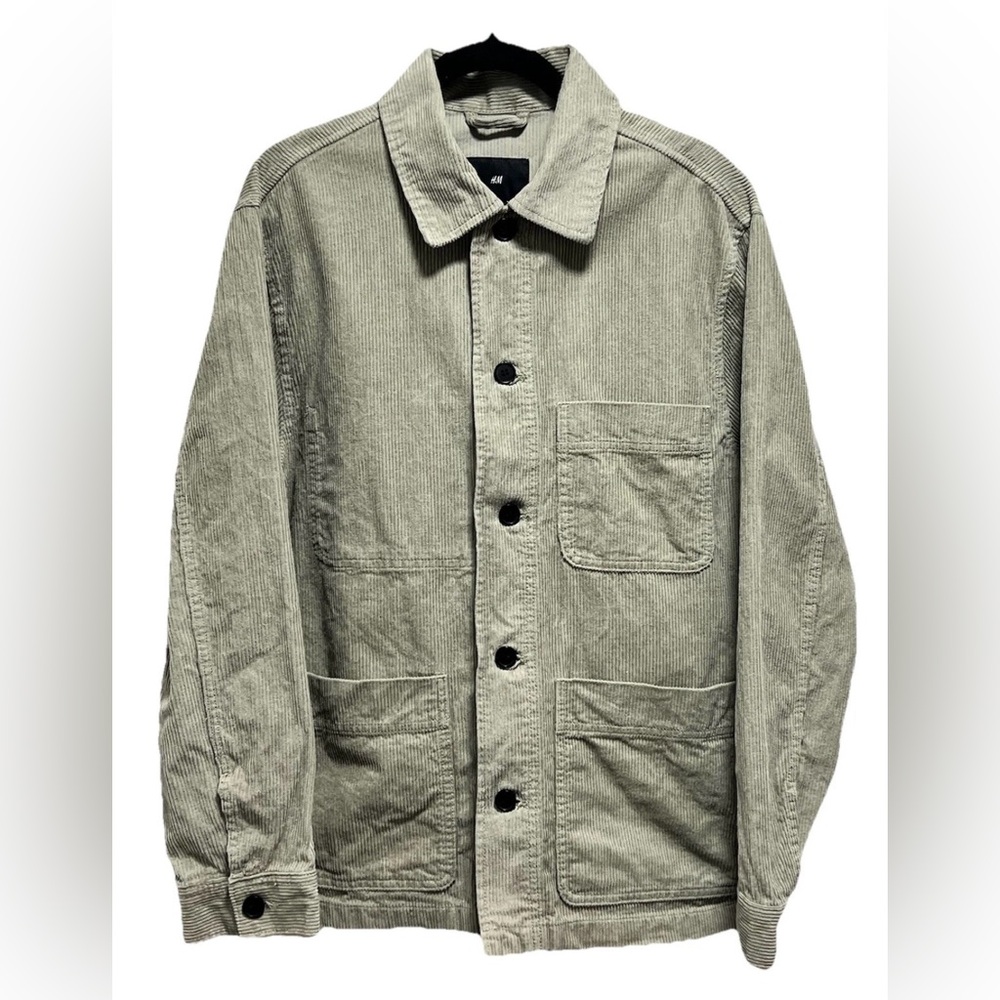 Olive Green corduroy shirt H&M Men size M